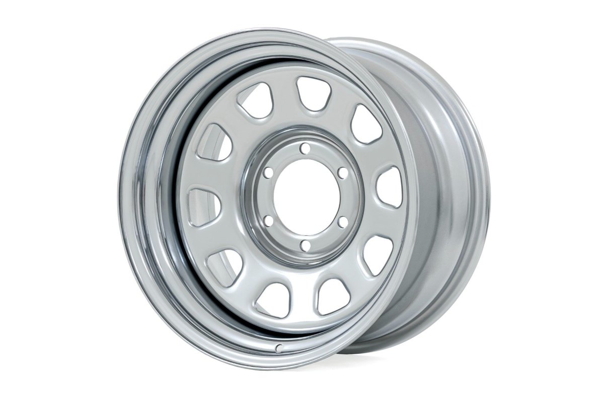 Steel Wheel - Rough Country - 16x8 | 6x5.5 | 4.25 Bore | -12 - Chrome